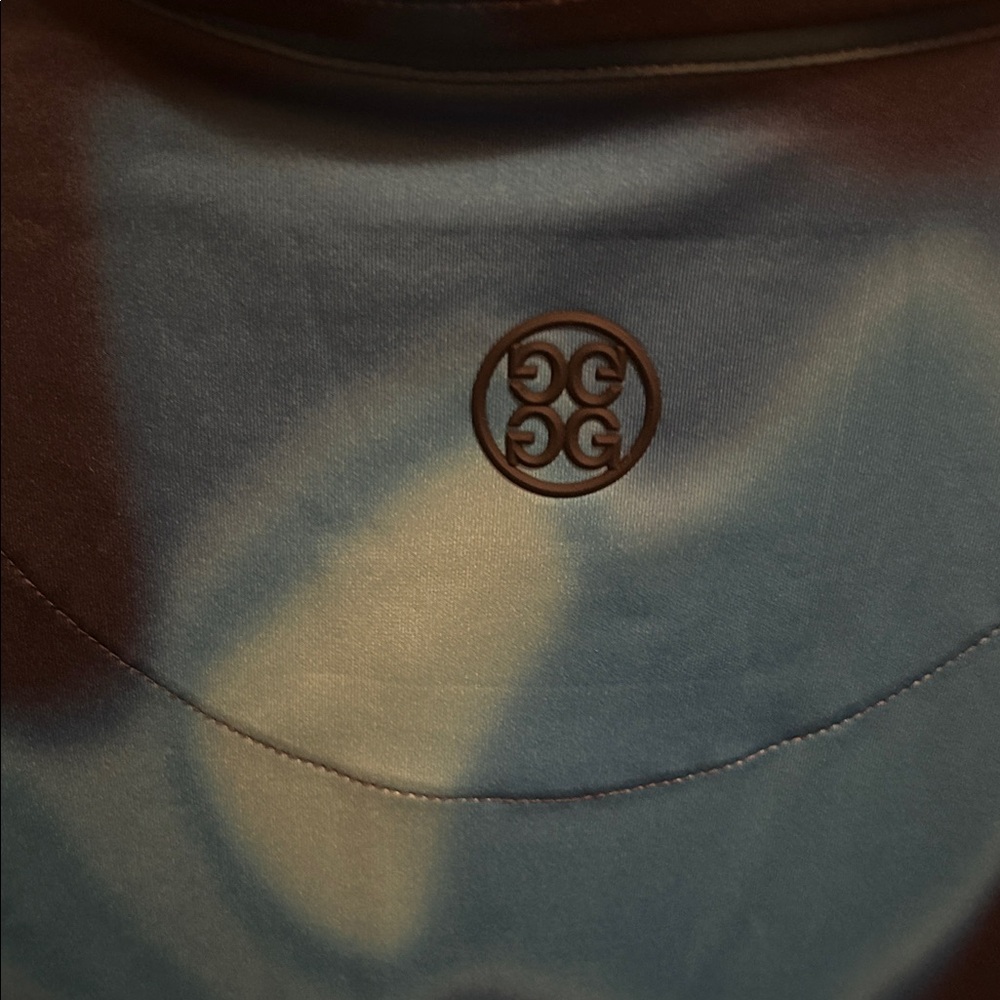 G/FORE Dynamic Blue Patterned Polo - Picture 3 of 4